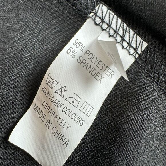 Black Sleeveless Maxi Dress Split Solid Color Casual Size Small Lightweight - Picture 11 of 12